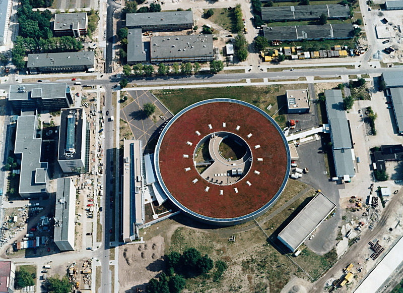 Aerial photograph BESSY II in Berlin Adlershof